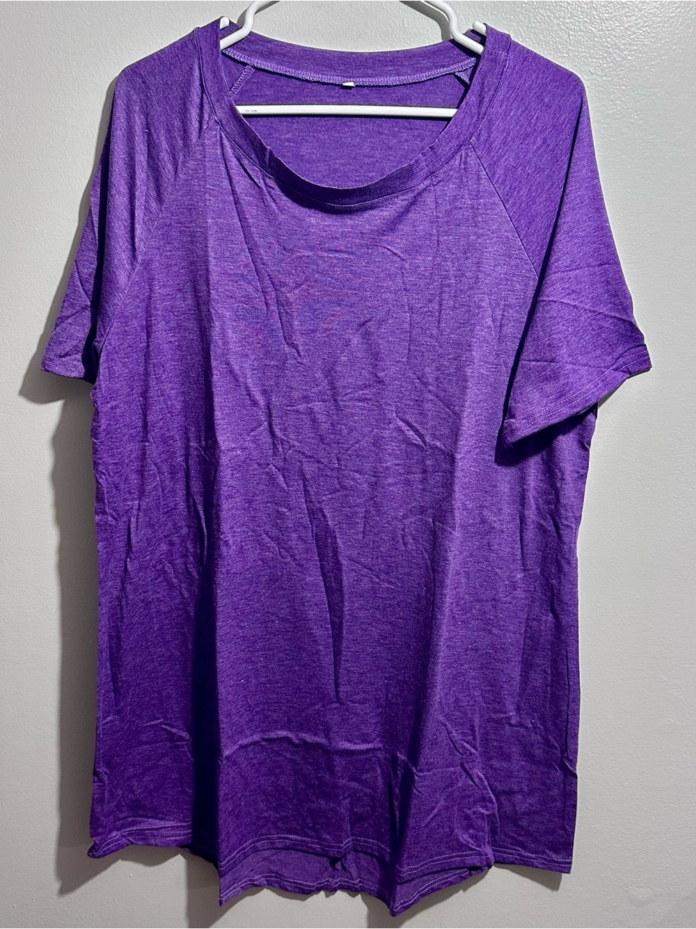 Purple Short Sleeve Tee Casual Everyday Top Size 3XL (1411)